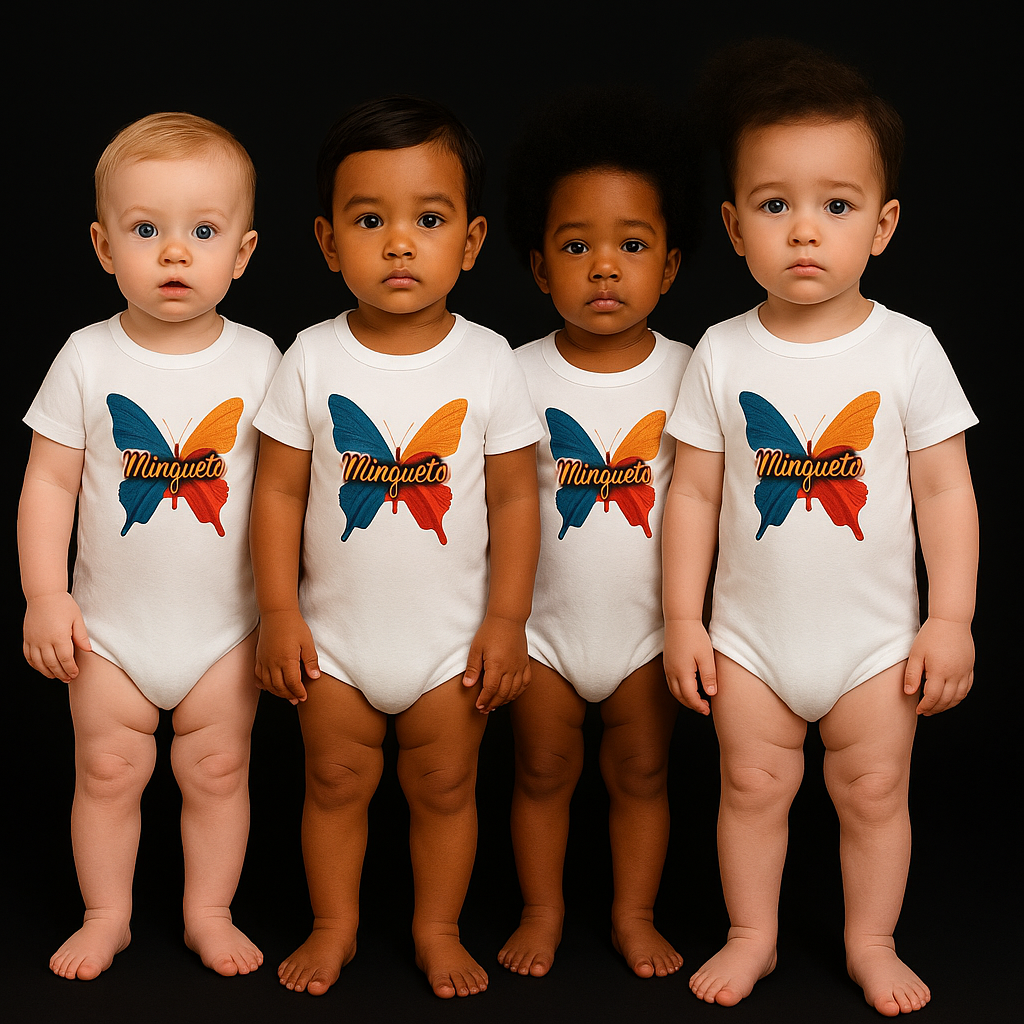Minqueta Baby Onesie – Butterfly Edition (1 piece only) 🦋
Available in black or white – sold individually