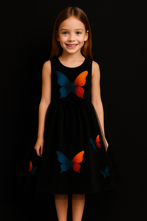 Butterfly Princess Dress – Minqueta Couture Edition
