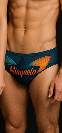 Minqueta Men's Swim Brief – Tropical Edge Edition