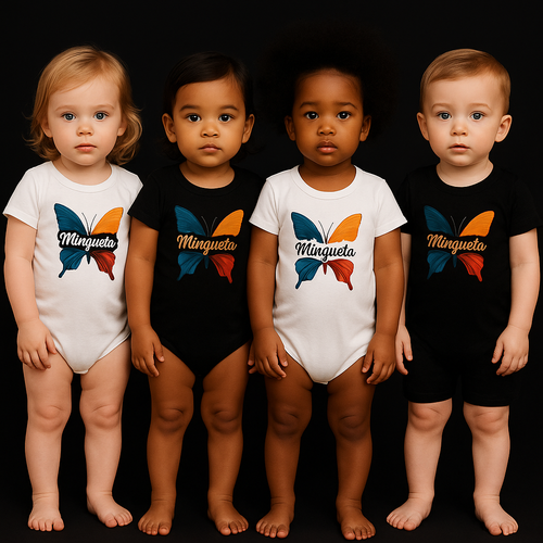 Minqueta Baby Onesie – Butterfly Edition (1 piece only) 🦋
Available in black or white – sold individually